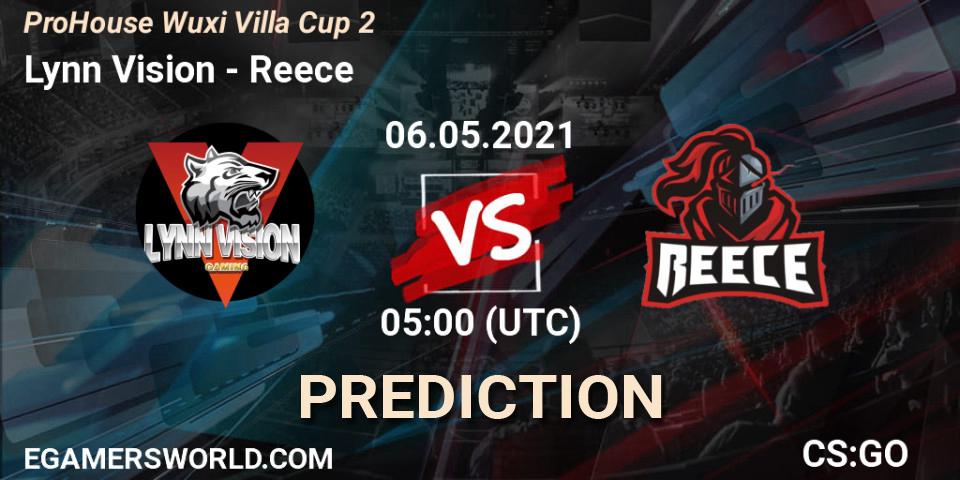 Lynn Vision vs Reece: Match Prediction. 06.05.2021 at 05:00, Counter-Strike (CS2), ProHouse Wuxi Villa Cup Season 2