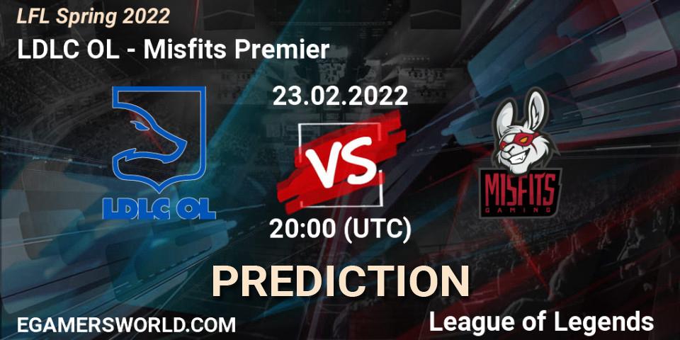 LDLC OL vs Misfits Premier: Match Prediction. 23.02.22, LoL, LFL Spring 2022