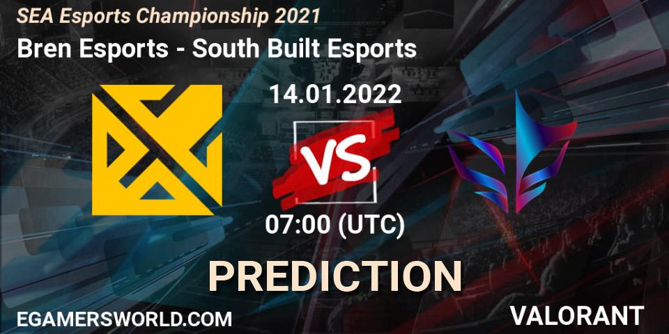 Bren Esports vs South Built Esports: Match Prediction. 14.01.2022 at 08:30, VALORANT, SEA Esports Championship 2021