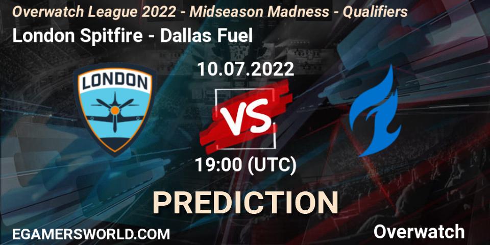 London Spitfire vs Dallas Fuel: Match Prediction. 10.07.22, Overwatch, Overwatch League 2022 - Midseason Madness - Qualifiers