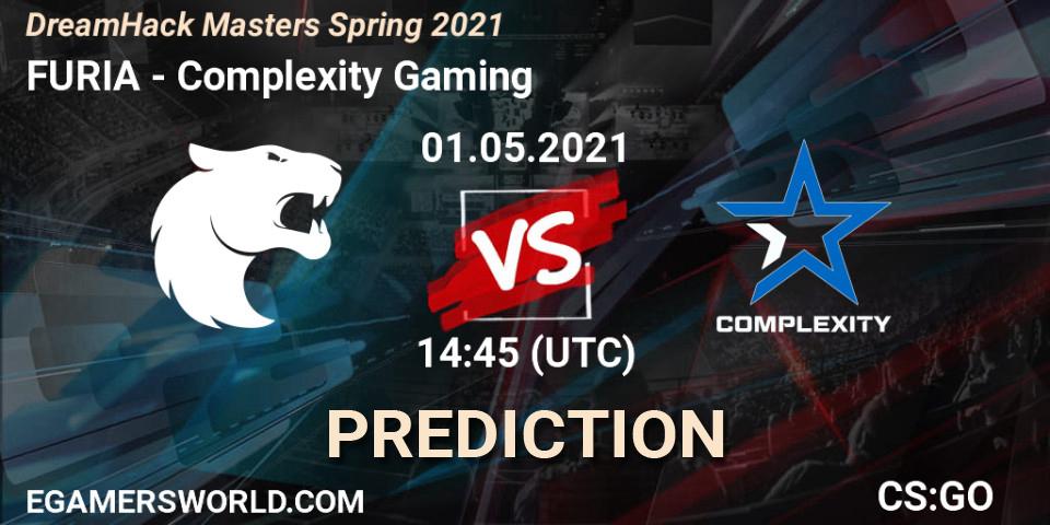 FURIA vs Complexity Gaming: Match Prediction. 01.05.2021 at 14:45, Counter-Strike (CS2), DreamHack Masters Spring 2021