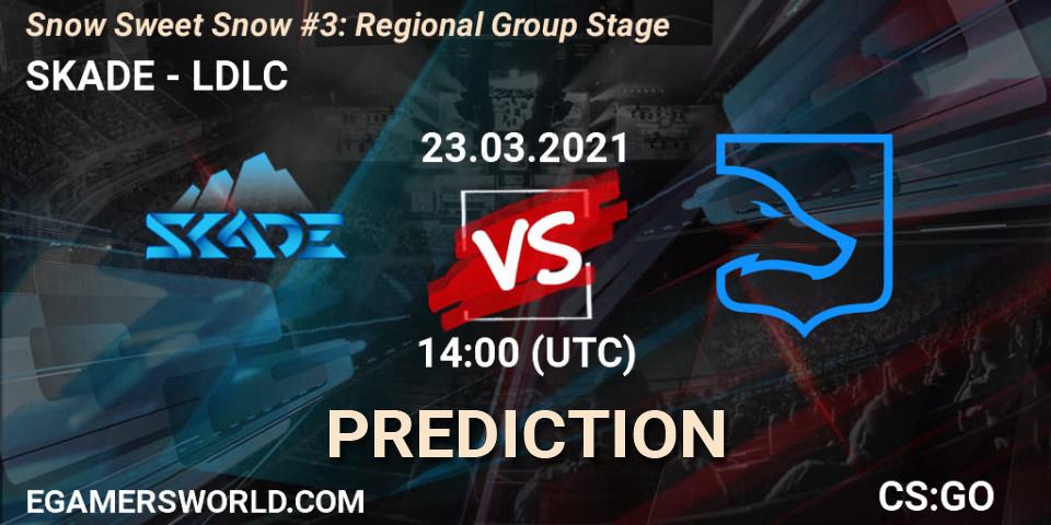 SKADE vs LDLC: Match Prediction. 23.03.2021 at 14:00, Counter-Strike (CS2), Snow Sweet Snow #3: Regional Group Stage