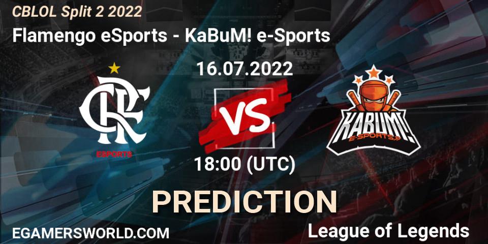Flamengo eSports vs KaBuM! e-Sports: Match Prediction. 16.07.22, LoL, CBLOL Split 2 2022