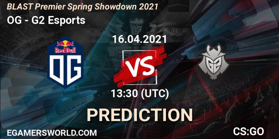 OG vs G2 Esports: Match Prediction. 16.04.21, CS2 (CS:GO), BLAST Premier Spring Showdown 2021
