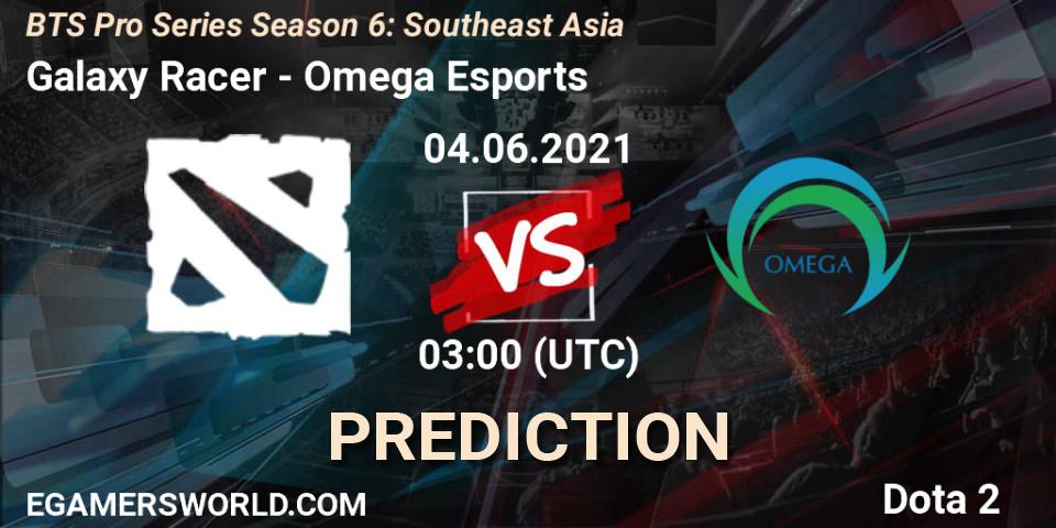 Galaxy Racer vs Omega Esports: Match Prediction. 04.06.2021 at 03:04, Dota 2, BTS Pro Series Season 6: Southeast Asia