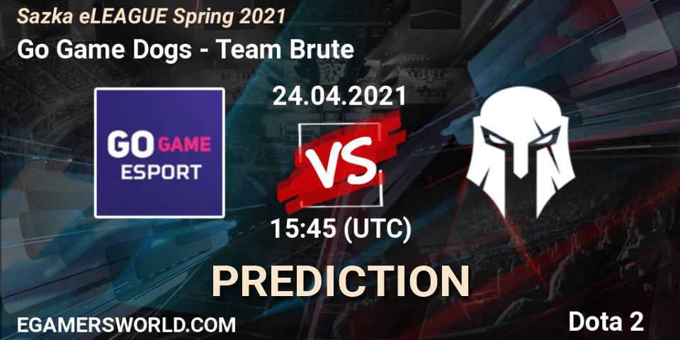 Go Game Dogs vs Team Brute: Match Prediction. 24.04.2021 at 15:45, Dota 2, Sazka eLEAGUE Spring 2021