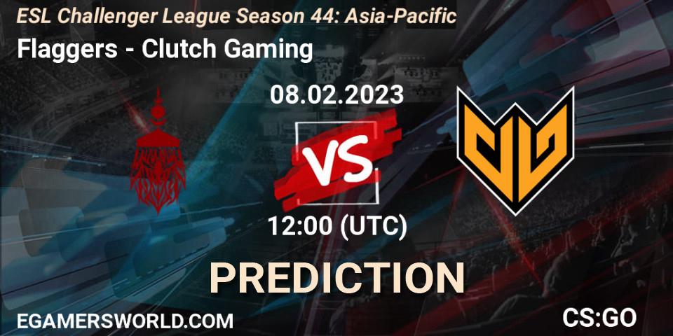 Flaggers vs Clutch Gaming: Match Prediction. 08.02.23, CS2 (CS:GO), ESL Challenger League Season 44: Asia-Pacific