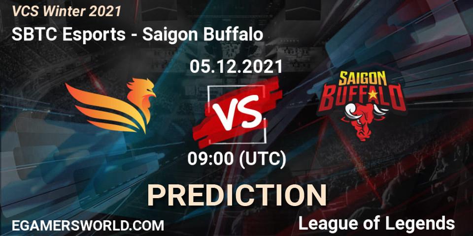 SBTC Esports vs Saigon Buffalo: Match Prediction. 05.12.2021 at 09:00, LoL, VCS Winter 2021
