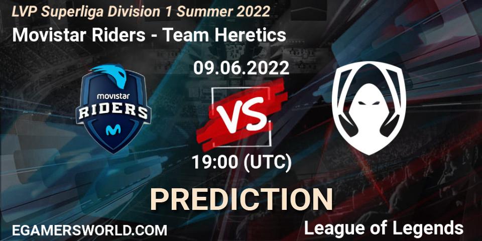 Movistar Riders vs Team Heretics: Match Prediction. 09.06.2022 at 19:00, LoL, LVP Superliga Division 1 Summer 2022