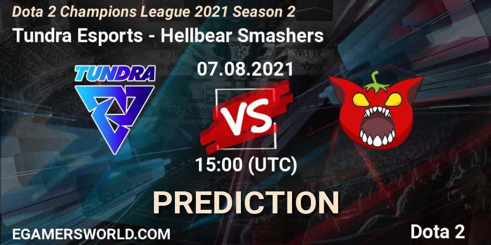 Tundra Esports vs Hellbear Smashers: Match Prediction. 07.08.2021 at 15:01, Dota 2, Dota 2 Champions League 2021 Season 2