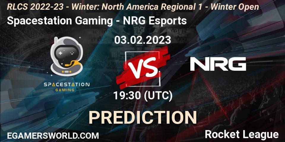 Spacestation Gaming vs NRG Esports: Match Prediction. 03.02.23, Rocket League, RLCS 2022-23 - Winter: North America Regional 1 - Winter Open