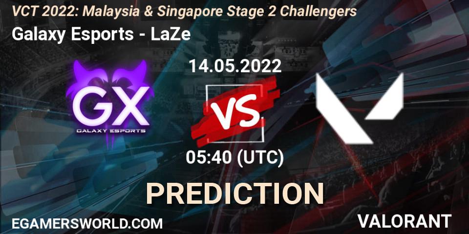 Galaxy Esports vs LaZe: Match Prediction. 14.05.2022 at 05:40, VALORANT, VCT 2022: Malaysia & Singapore Stage 2 Challengers