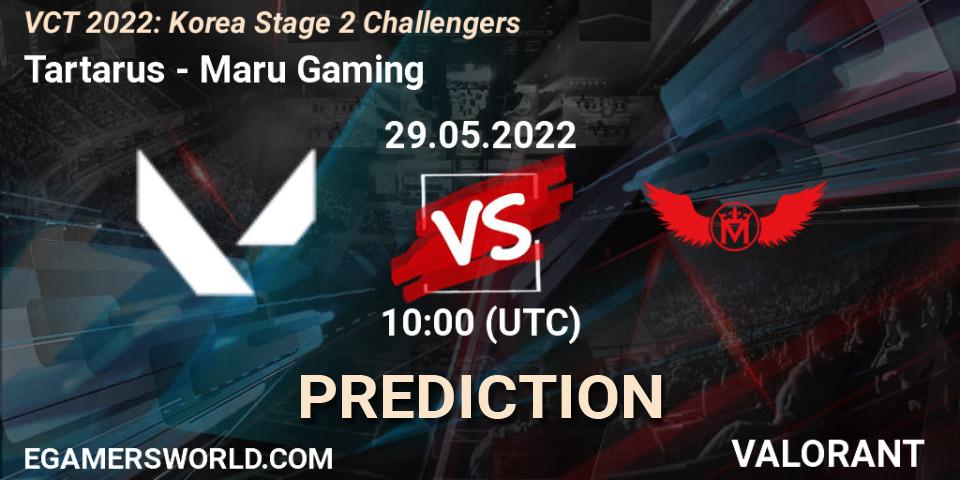 Tartarus vs Maru Gaming: Match Prediction. 29.05.2022 at 10:00, VALORANT, VCT 2022: Korea Stage 2 Challengers