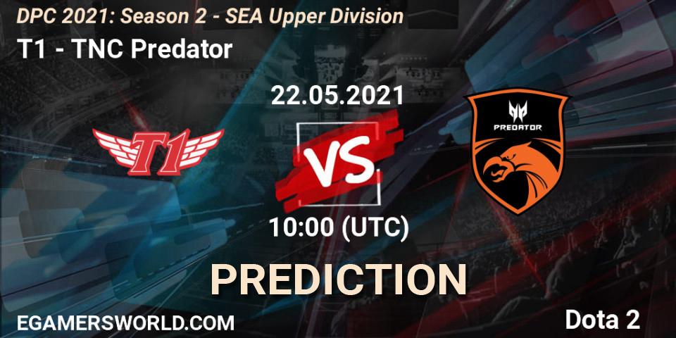 T1 vs TNC Predator: Match Prediction. 22.05.2021 at 09:37, Dota 2, DPC 2021: Season 2 - SEA Upper Division