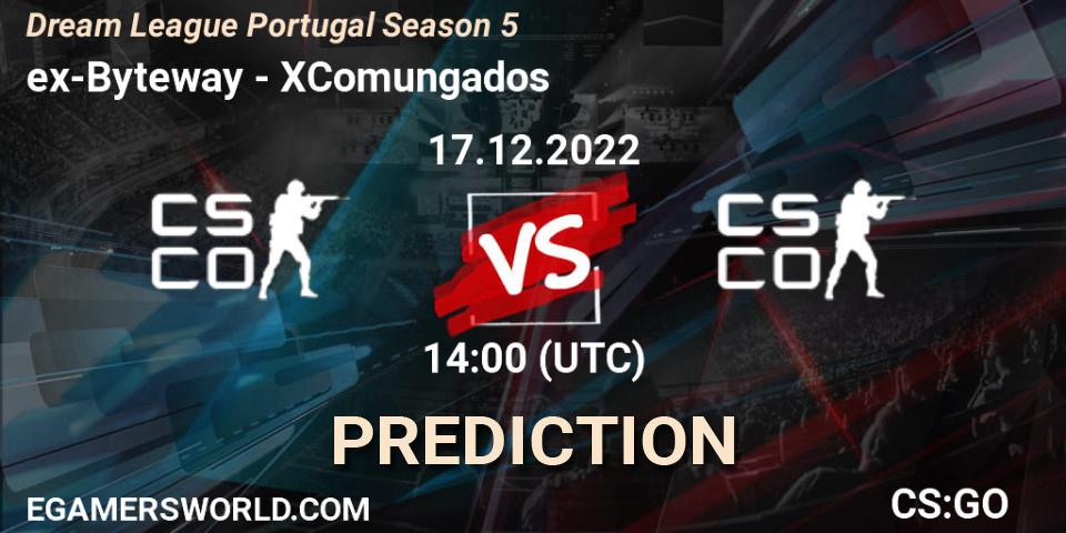 ex-Byteway vs XComungados: Match Prediction. 17.12.2022 at 14:00, Counter-Strike (CS2), Dream League Portugal Season 5