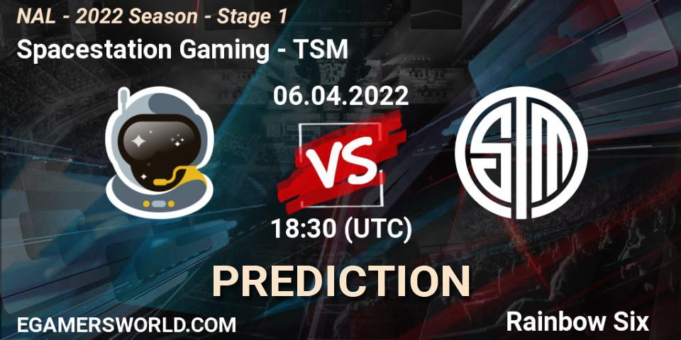 Spacestation Gaming vs TSM: Match Prediction. 06.04.22, Rainbow Six, NAL - Season 2022 - Stage 1