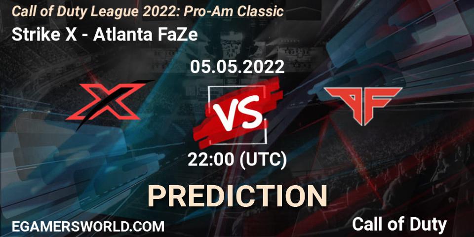 Strike X vs Atlanta FaZe: Match Prediction. 05.05.22, Call of Duty, Call of Duty League 2022: Pro-Am Classic