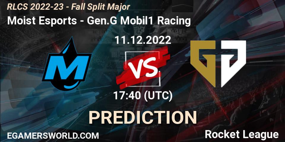 Moist Esports vs Gen.G Mobil1 Racing: Match Prediction. 11.12.2022 at 17:45, Rocket League, RLCS 2022-23 - Fall Split Major