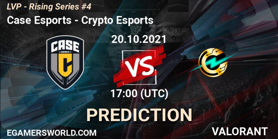 Case Esports vs Crypto Esports: Match Prediction. 20.10.2021 at 17:20, VALORANT, LVP - Rising Series #4