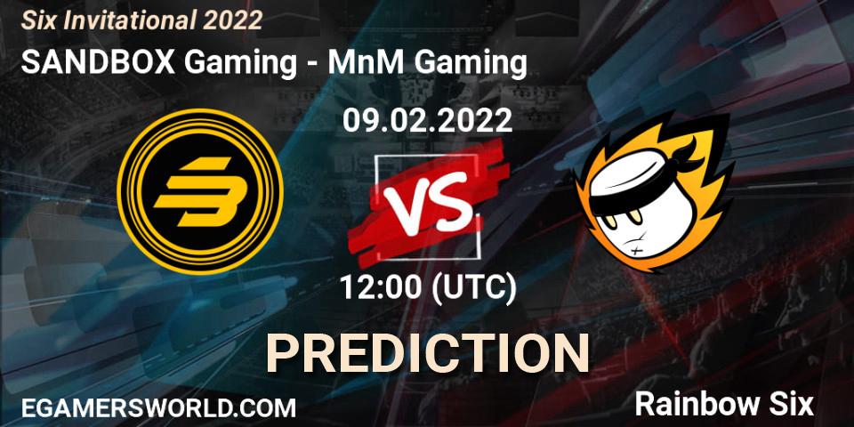 SANDBOX Gaming vs MnM Gaming: Match Prediction. 09.02.2022 at 12:00, Rainbow Six, Six Invitational 2022