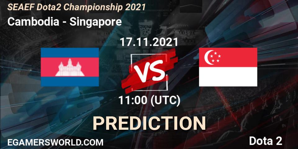 Team Cambodia vs Team Singapore: Match Prediction. 17.11.2021 at 11:56, Dota 2, SEAEF Dota2 Championship 2021