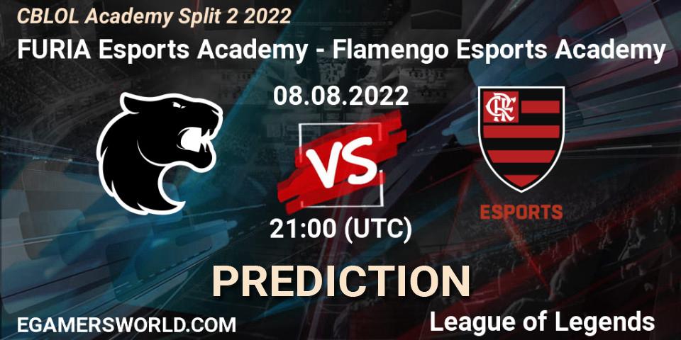 FURIA Esports Academy vs Flamengo Esports Academy: Match Prediction. 08.08.2022 at 21:00, LoL, CBLOL Academy Split 2 2022
