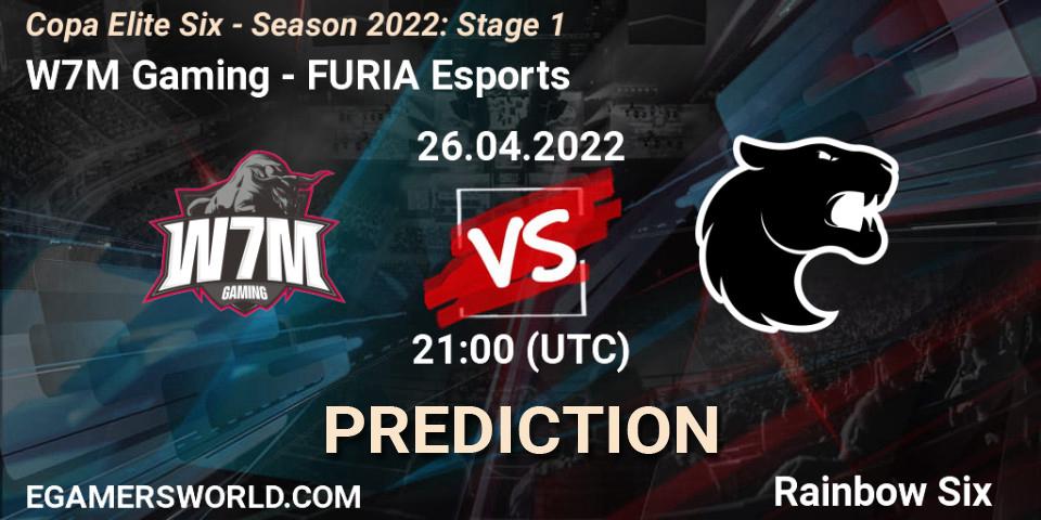 W7M Gaming vs FURIA Esports: Match Prediction. 26.04.2022 at 21:00, Rainbow Six, Copa Elite Six - Season 2022: Stage 1