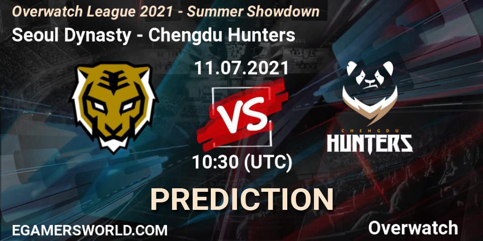 Seoul Dynasty vs Chengdu Hunters: Match Prediction. 11.07.2021 at 10:30, Overwatch, Overwatch League 2021 - Summer Showdown