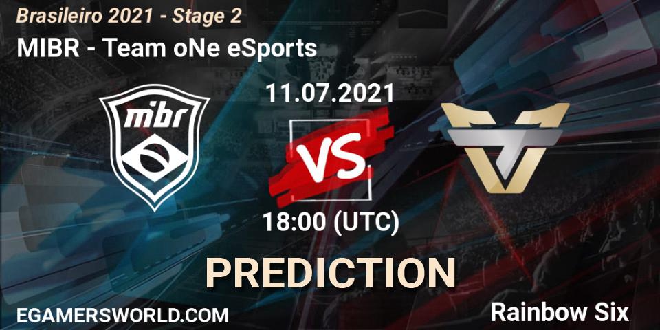 MIBR vs Team oNe eSports: Match Prediction. 11.07.2021 at 18:00, Rainbow Six, Brasileirão 2021 - Stage 2