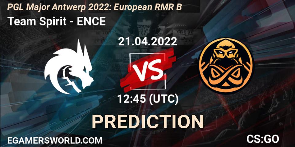 Team Spirit vs ENCE: Match Prediction. 21.04.2022 at 12:45, Counter-Strike (CS2), PGL Major Antwerp 2022: European RMR B