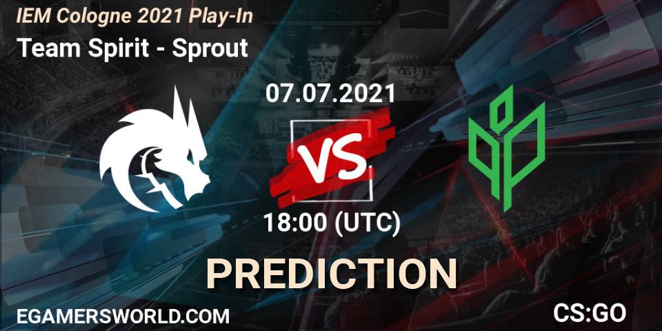 Team Spirit vs Sprout: Match Prediction. 07.07.2021 at 18:00, Counter-Strike (CS2), IEM Cologne 2021 Play-In