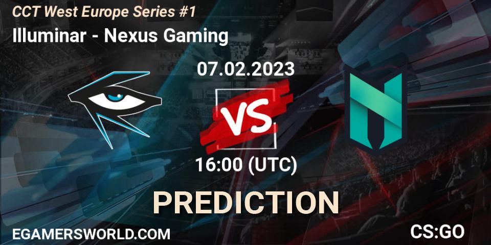Illuminar vs Nexus Gaming: Match Prediction. 07.02.23, CS2 (CS:GO), CCT West Europe Series #1