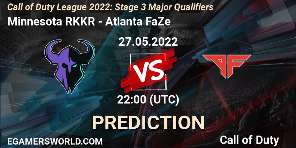 Minnesota RØKKR vs Atlanta FaZe: Match Prediction. 27.05.2022 at 22:00, Call of Duty, Call of Duty League 2022: Stage 3