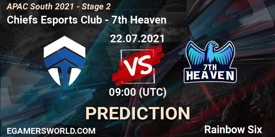Chiefs Esports Club vs 7th Heaven: Match Prediction. 22.07.2021 at 09:00, Rainbow Six, APAC South 2021 - Stage 2