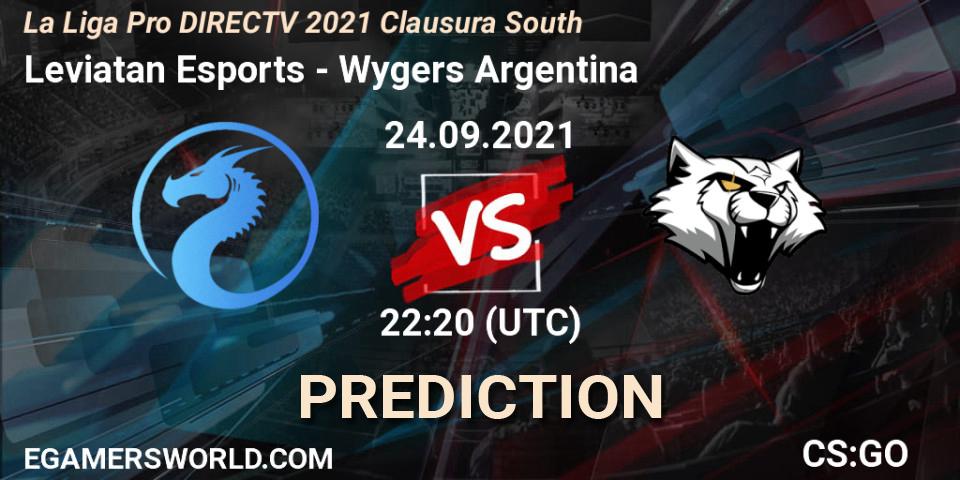 Leviatan Esports vs Wygers Argentina: Match Prediction. 24.09.2021 at 22:30, Counter-Strike (CS2), La Liga Season 4: Sur Pro Division - Clausura