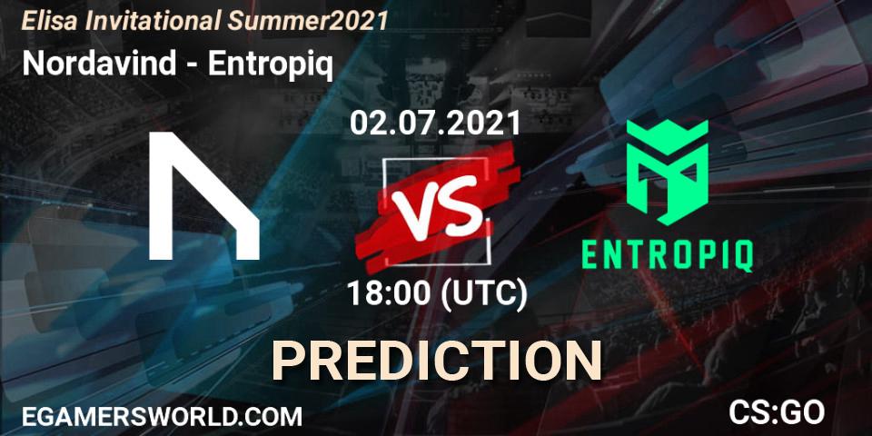 Nordavind vs Entropiq: Match Prediction. 02.07.21, CS2 (CS:GO), Elisa Invitational Summer 2021