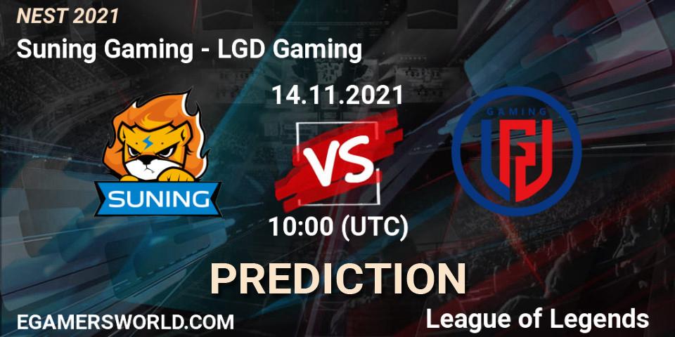 LGD Gaming vs Suning Gaming: Match Prediction. 14.11.21, LoL, NEST 2021
