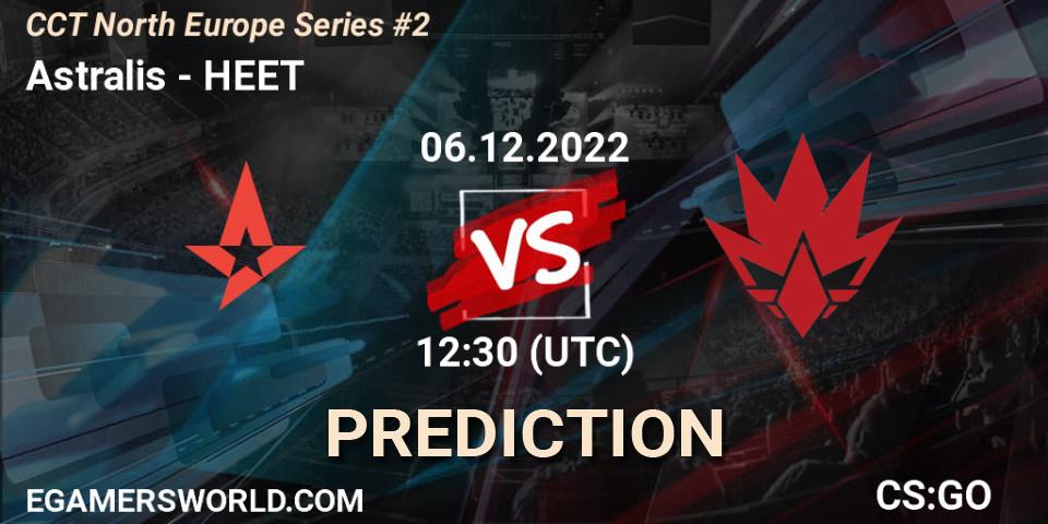 Astralis vs HEET: Match Prediction. 06.12.22, CS2 (CS:GO), CCT North Europe Series #2