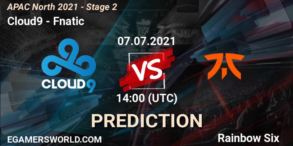 Cloud9 vs Fnatic: Match Prediction. 07.07.2021 at 14:00, Rainbow Six, APAC North 2021 - Stage 2