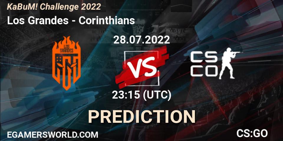 Los Grandes vs Corinthians: Match Prediction. 28.07.2022 at 23:20, Counter-Strike (CS2), KaBuM! Challenge 2022