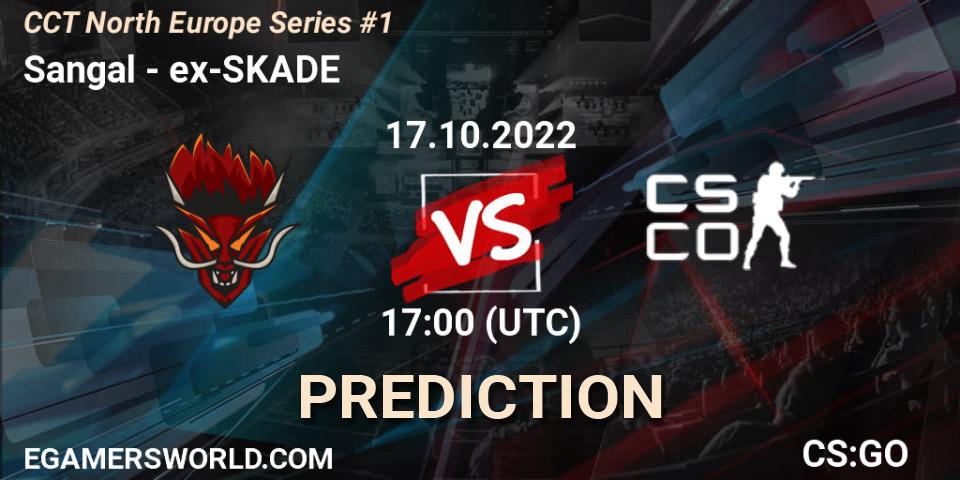 Sangal vs ex-SKADE: Match Prediction. 17.10.22, CS2 (CS:GO), CCT North Europe Series #1