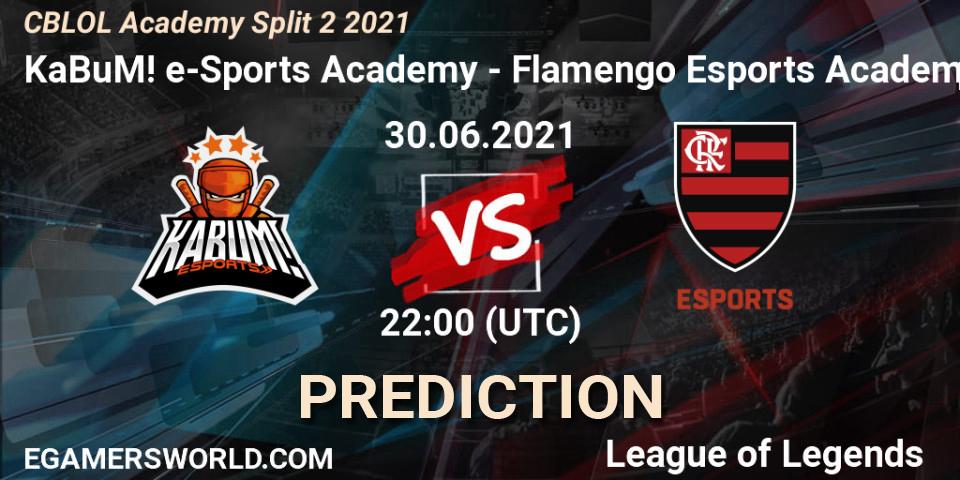 KaBuM! Academy vs Flamengo Esports Academy: Match Prediction. 30.06.2021 at 22:00, LoL, CBLOL Academy Split 2 2021