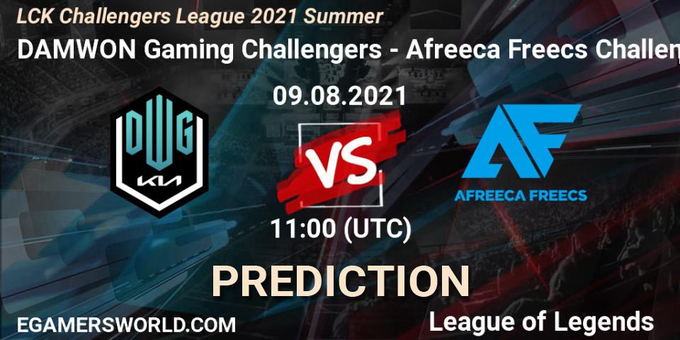 DAMWON Gaming Challengers vs Afreeca Freecs Challengers: Match Prediction. 09.08.2021 at 11:20, LoL, LCK Challengers League 2021 Summer