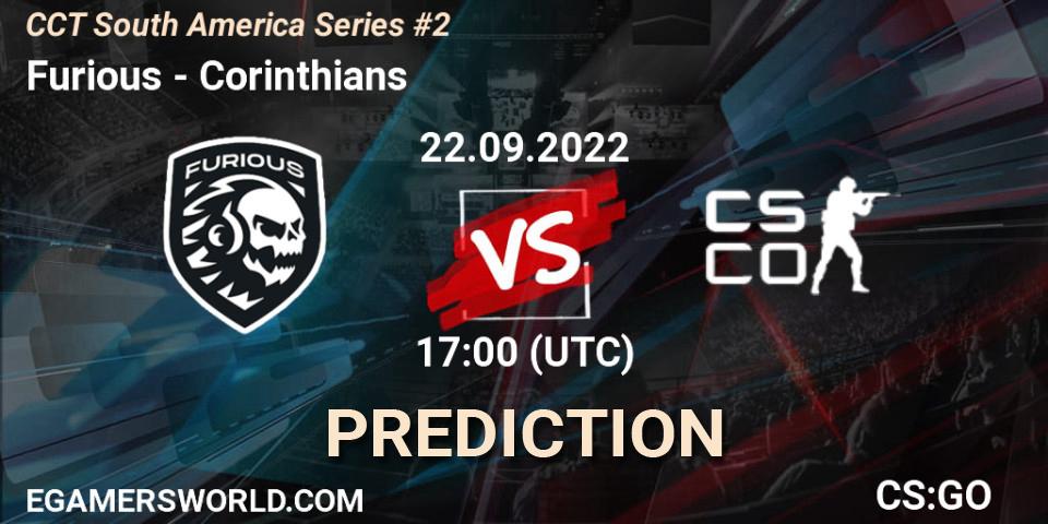 Furious vs Corinthians: Match Prediction. 22.09.2022 at 17:40, Counter-Strike (CS2), CCT South America Series #2