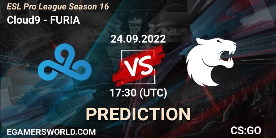 Cloud9 vs FURIA: Match Prediction. 24.09.22, CS2 (CS:GO), ESL Pro League Season 16