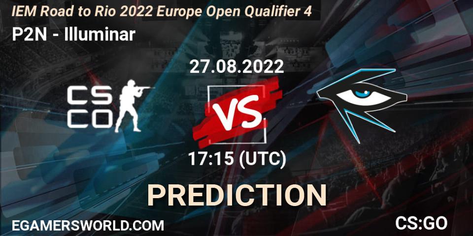 P2N vs Illuminar: Match Prediction. 27.08.2022 at 17:15, Counter-Strike (CS2), IEM Road to Rio 2022 Europe Open Qualifier 4