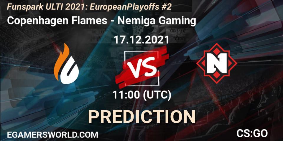 Copenhagen Flames vs Nemiga Gaming: Match Prediction. 17.12.2021 at 11:00, Counter-Strike (CS2), Funspark ULTI 2021: European Playoffs #2