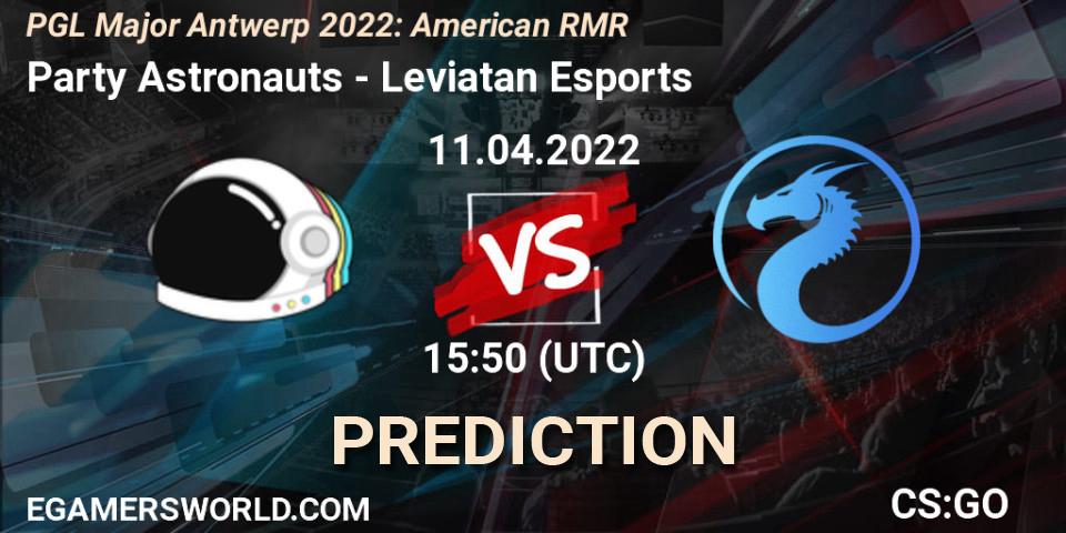 Party Astronauts vs Leviatan Esports: Match Prediction. 11.04.2022 at 15:50, Counter-Strike (CS2), PGL Major Antwerp 2022: American RMR