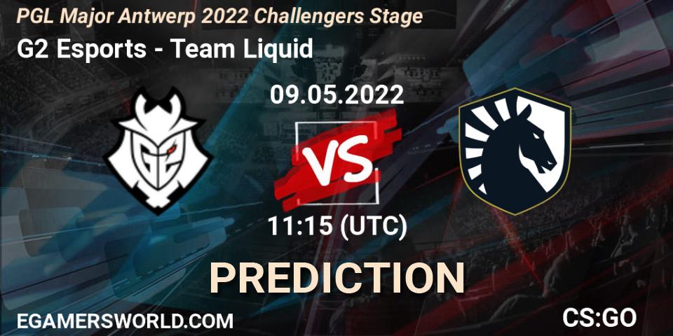 G2 Esports vs Team Liquid: Match Prediction. 09.05.2022 at 11:15, Counter-Strike (CS2), PGL Major Antwerp 2022 Challengers Stage
