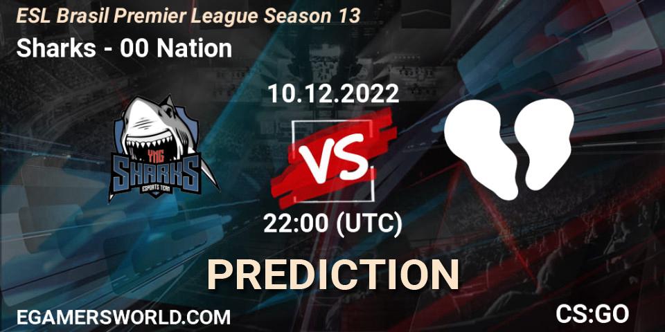 Sharks vs 00 Nation: Match Prediction. 10.12.22, CS2 (CS:GO), ESL Brasil Premier League Season 13